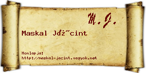 Maskal Jácint névjegykártya